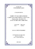 Luận án tiến sĩ Sinh học: Nghiên cứu đặc điểm sinh học và khả năng nhân giống cá Ong căng – Terapon jarbua (Forsskål, 1775) vùng ven biển Thừa Thiên Huế