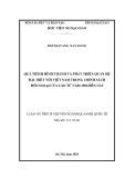 Luận án tiến sĩ Quan hệ quốc tế: Quá trình hình thành và phát triển quan hệ đặc biệt với Việt Nam trong chính sách đối ngoại của Lào từ năm 1986 đến nay