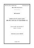 Tóm tắt Luận án tiến sĩ Quan hệ quốc tế: Chính sách của Trung Quốc đối với Campuchia từ năm 1993 đến nay