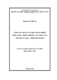 Luận văn thạc sĩ Quản lý văn hóa: Công tác quản lý chùa Sùng Thiên (chùa Dâu), thôn Thị Đức, xã Nhật Tân, huyện Gia Lộc, tỉnh Hải Dương