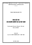 Tóm tắt Luận văn tiến sĩ Thông tin Thư viện: Nhu cầu tin của người khiếm thị tại Việt Nam