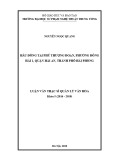 Luận văn thạc sĩ Quản lý văn hóa: Hầu đồng tại Phủ Thượng Đoạn, phường Đông Hải 1, quận Hải An, thành phố Hải Phòng