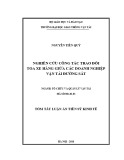 Tóm tắt Luận án tiến sĩ Kinh tế: Nghiên cứu công tác trao đổi toa xe hàng giữa các doanh nghiệp vận tải đường sắt