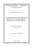 Tóm tắt Luận văn tiến sĩ Quan hệ Quốc tế: Quá trình hình thành và phát triển quan hệ đặc biệt với Việt Nam trong chính sách đối ngoại của Lào từ năm 1986 đến nay