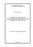 Luận án tiến sĩ Khoa học giáo dục: Dạy học toán cho sinh viên khối ngành kinh tế theo tiếp cận CDIO nhằm đáp ứng chuẩn đầu ra