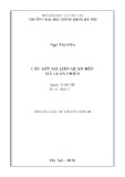 Tóm tắt Luận án tiến sĩ Toán tin: Các lớp mã liên quan đên mã luân phiên