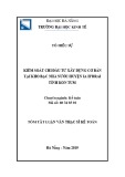 Tóm tắt Luận văn thạc sĩ Kế toán: Kiểm soát chi đầu tư XDCB tại KBNN huyện Ia H’Drai- tỉnh Kon Tum