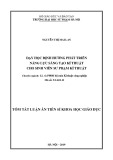 Tóm tắt Luận văn tiến sĩ Khoa học giáo dục: Dạy học định hướng phát triển năng lực sáng tạo kĩ thuật cho sinh viên sư phạm kĩ thuật
