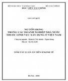 Tóm tắt luận án Tiến sĩ Kinh tế: Nợ tồn đọng trong các doanh nghiệp nhà nước thuộc lĩnh vực xây dựng ở Việt Nam