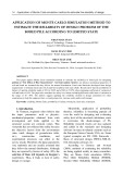 Application of Monte Carlo simulation method to estimate the reliability of design problem of the bored pile according to limited state