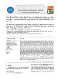 Đặc điểm thành phần thạch học các thành tạo trầm tích lục nguyên - carbonat và mối quan hệ với các đá núi lửa khu vực Tú Lệ