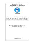 Đồ án tốt nghiệp ngành Điện tự động công nghiệp: Thiết kế trạm biến áp 110/22kV,cấp điện cho khu công nghiệp Nomura Hải Phòng