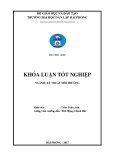 Đồ án tốt nghiệp ngành Kỹ thuật môi trường: Nghiên cứu một số yếu tố ảnh hưởng đến hiệu quả xử lý nước thải của bãi lọc ngầm trồng cây dòng chảy đứng công suất 3m3/ngày đêm