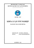 Đồ án tốt nghiệp ngành Kỹ thuật môi trường: Nghiên cứu tách dầu (dầu gia công kim loại) khỏi bề mặt kim loại