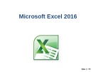 Bài giảng Microsoft Excel 2016
