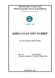 Đồ án tốt nghiệp ngành Kỹ thuật môi trường: Đánh giá hiện trạng môi trường nước khu vực đảo Bạch Long Vĩ