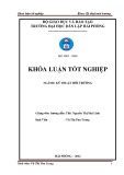 Đồ án tốt nghiệp ngành Kỹ thuật môi trường: Đánh giá hiện trạng và đề xuất giải pháp nâng cao hiệu quả quản lý chất thải rắn tại huyện Vĩnh Bảo - Hải Phòng