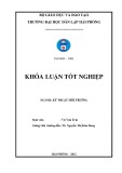 Đồ án tốt nghiệp ngành Kỹ thuật môi trường: Nghiên cứu khả năng xử lý nước rửa chai của Công ty cổ phần dịch vụ thủy sản Cát Hải bằng cây Cói