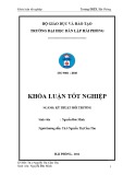 Đồ án tốt nghiệp ngành Kỹ thuật môi trường: Nghiên cứu khả năng xử lý Mn2+ trong nước bằng vật liệu Aluminium silicat xốp