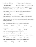 Đề thi học kì 1 môn Toán 10 năm 2018-2019 có đáp án - Sở GD&ĐT tỉnh Bà Rịa Vũng Tàu