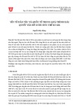 Yếu tố dân tộc và quốc tế trong quá trình giải quyết vấn đề nước Đức thế kỷ XIX