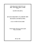 Tóm tắt luận án Tiến sĩ Tâm lý học: Kỹ năng tham mưu của chuyên viên ban Đảng cấp Trung ương