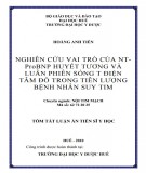 Tóm tắt luận văn Tiến sĩ Y học: Nghiên cứu vai trò của NT-ProBNP huyết tương và luân phiên sóng T điện tâm đồ trong tiên lượng bệnh nhân suy tim