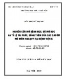 Tóm tắt luận văn Tiến sĩ Y học: Nghiên cứu mô bệnh học, độ mô học và tỷ lệ tái phát, sống thêm của các Sacôm mô mềm ngoại vi tại Bệnh viện K