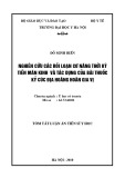 Tóm tắt luận văn Tiến sĩ Y học: Nghiên cứu các rối loạn cơ năng thời kỳ tiền mãn kinh và tác dụng của bài thuốc Kỷ Cúc địa hoàng hoàn gia vị