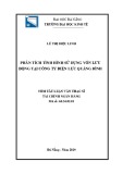 Tóm tắt luận văn Thạc sĩ Quản trị kinh doanh: Phân tích tình hình sử dụng vốn lưu động tại Công ty Điện lực Quảng Bình