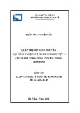 Tóm tắt luận văn Thạc sĩ Quản trị kinh doanh: Quản trị vốn luân chuyển tại Công ty Dịch vụ Mobifone Khu vực 3 – Chi nhánh Tổng công ty Viễn thông MobiFone