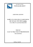 Tóm tắt luận văn Thạc sĩ Quản trị kinh doanh: Nghiên cứu sự hài lòng của khách hàng đối với mạng viễn thông Unitel của Công ty Lao Star Telecom