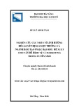 Tóm tắt luận văn Thạc sĩ Quản trị kinh doanh: Nghiên cứu các nhân tố ảnh hưởng đến quyết định chọn trường và ngành đào tạo ở bậc đại học - Đề xuất cho vấn đề định vị và marketing trong tuyển sinh