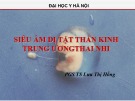 Bài giảng Siêu âm dị tật thần kinh trung ương thai nhi - PGS.TS Lưu Thị Hồng