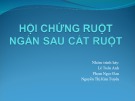 Bài thuyết trình Hội chứng ruột ngắn sau cắt ruột - Lê Tuấn Anh