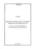 Tài liệu bồi dưỡng lãnh đạo, quản lý cấp phòng thuộc đơn vị sự nghiệp công lập