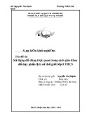 Sáng kiến kinh nghiệm: Sử dụng đồ dùng trực quan trong sách giáo khoa để dạy phần lịch sử thế giới lớp 8 trung học cơ sở