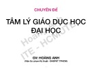 Bài giảng chuyên đề Tâm lý giáo dục học đại học