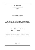 Business administration Doctoral thesis: The impact of Hue tourist destination image on the revisit intention of visitors