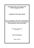 Summary of Doctoral thesis: Digital marketing for student recruitment in some developed nations and adoption to Vietnamese education institutions