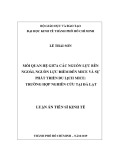 Luận án Tiến sĩ Kinh tế: Mối quan hệ giữa các nguồn lực bên ngoài, nguồn lực điểm đến MICE và sự phát triển du lịch MICE - Trường hợp nghiên cứu tại Đà Lạt