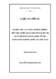 Luận án Tiến sĩ: Nghiên cứu các nhân tố ảnh hưởng đến việc triển khai giải pháp quản trị quan hệ khách hàng điện tử tại hãng hàng không quốc gia Việt Nam