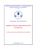 Summary of Doctoral dissertation in Economics: Limiting the dollarization status in Vietnam