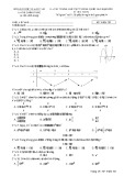 Đề thi chính thức Kỳ thi THPT quốc gia năm 2018 môn: Toán – Bộ GD&ĐT