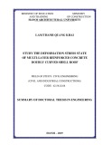 Summary of Doctoral thesis in Engineering: Study the deformation stress state of multi-layer reinforced concrete doubly curved shell roof