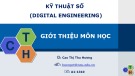 Bài giảng Kỹ thuật số (Digital Engineering) - Chương 2: Cổng Logic