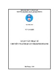 Luận văn Thạc sĩ chuyên ngành Quản trị kinh doanh: Nghiên cứu sự hài lòng của khách hàng với dịch vụ của Xí nghiệp Môi trường Hồng Bàng 1 - Công ty TNHH MTV Môi trường đô thị Hải Phòng