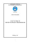 Luận văn Thạc sỹ Quản trị kinh doanh: Quản trị hoạt động giao nhận hàng hóa xuất nhập khẩu tại Công ty cổ phần đại lý hàng hải Việt Nam – chi nhánh Hải Phòng