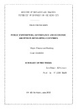Summary of PhD thesis: Public expenditure, governance and economic growth in developing countries