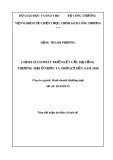 Tóm tắt luận văn Tiến sĩ Kinh tế: Chính sách phát triển kết cấu hạ tầng thương mại ở nước ta thời kỳ đến năm 2020